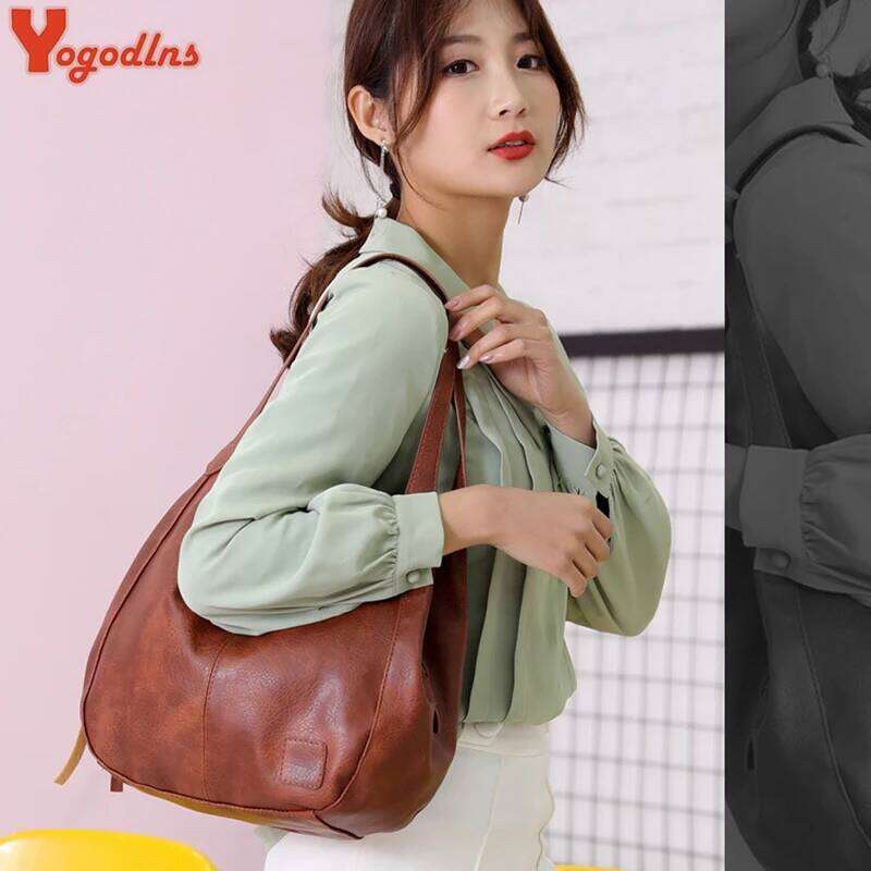Yogodlns Vintage Hand Bag Designers Luxury Handbags Women Shoulder Tote Female Top-handle Bags Fashion Brand XJ260310
