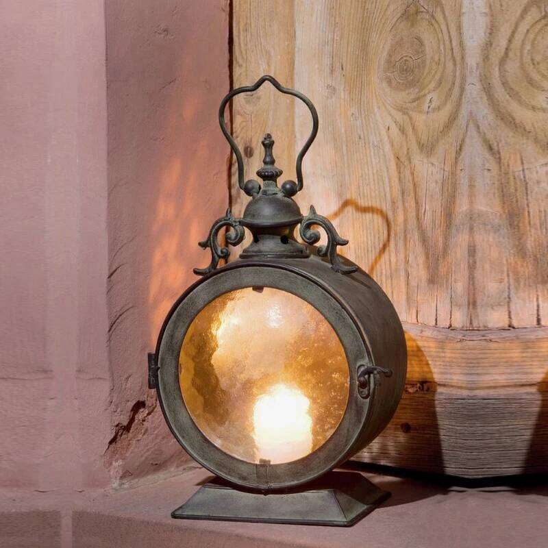 Vintage Metal+Glass European Wall Holder Candlestick Hanging Lantern Home Wedding Decorative Candle H260310