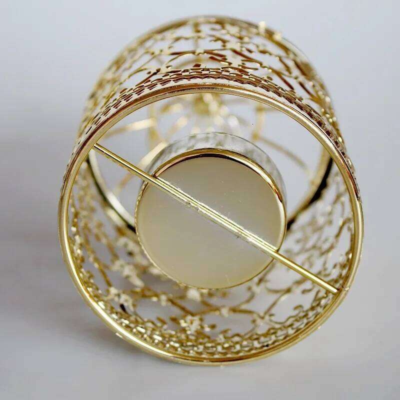Metal Bird Cage Wedding Candle Holder Golden and Silver Lantern Morocco Vintage Small Lanterns For Candles Decor H260310