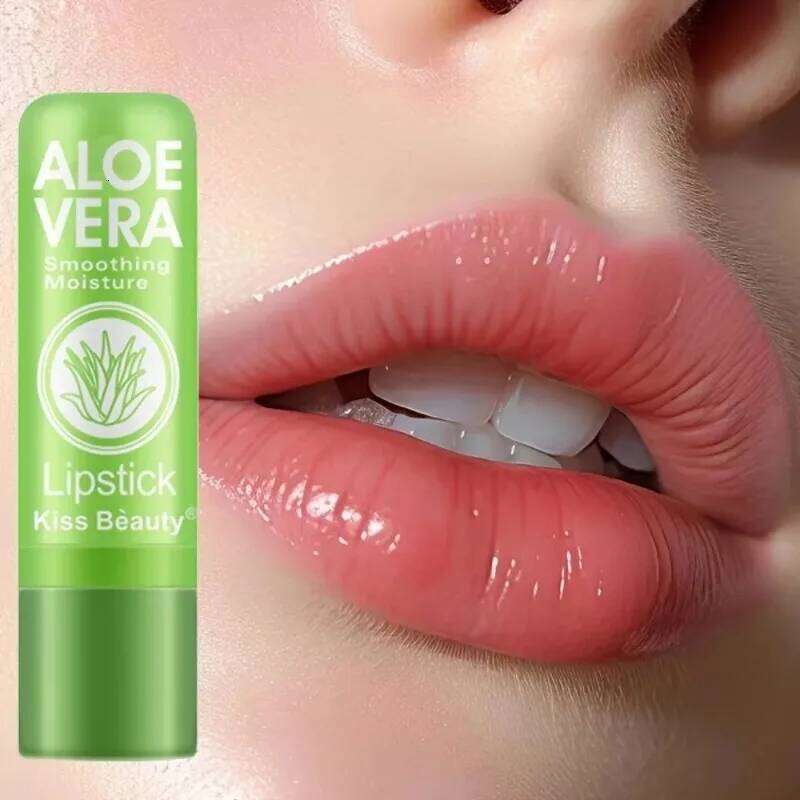 Aloe Vera Moisturizing Lipstick Natural Lasting Temperature Color Changing Lip Balm Fade-Resistant Nourishing Lips Care Makeup Z260310