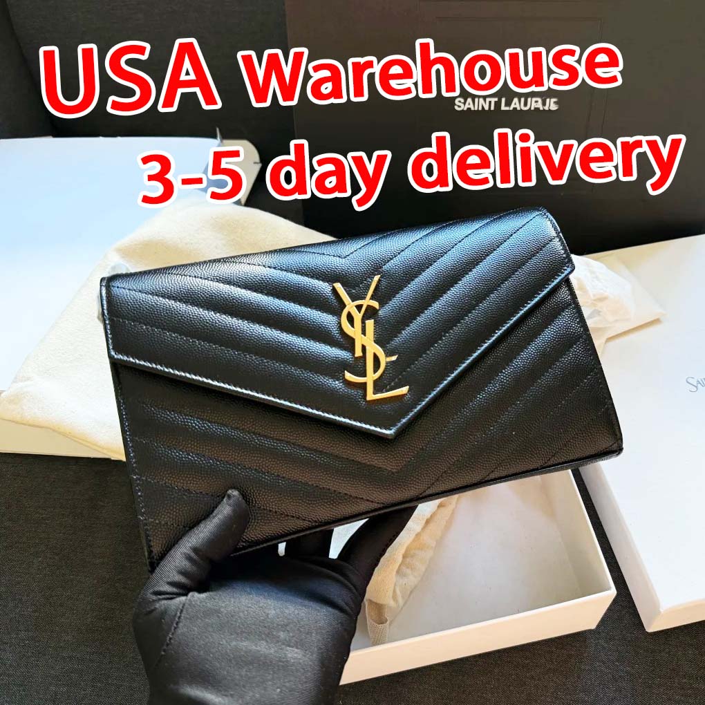 Designer bag Luxury Shoulder Bag Women's Wallet Handbag Sheepskin Bag Caviar-Patterned Bag Gold and Silver Chain Bag Classic Flap Crossbody Bag Underarm Bag