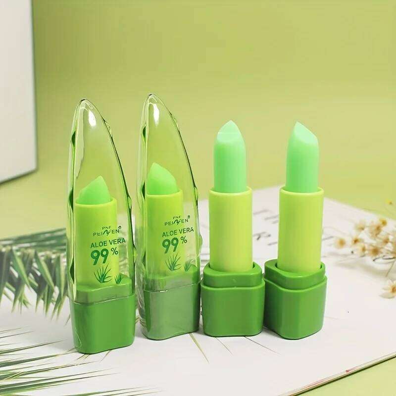 Aloe Vera Warm Change Lipstick for long-lasting lip protection, moisturizing and changing, magical color change Z260310