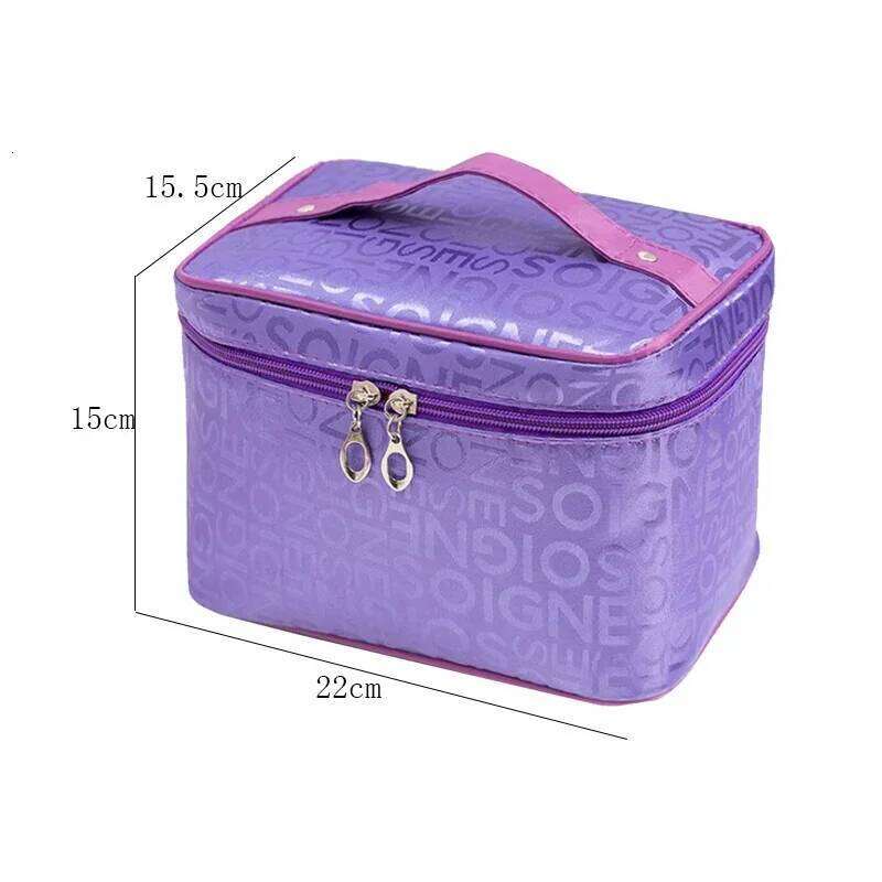 Big Size Women Cosmetic Letter Large capacity multi-function zipper Makeup Bag Ladies Fashion Neceser Maquillaje ZDH012 XJ260310
