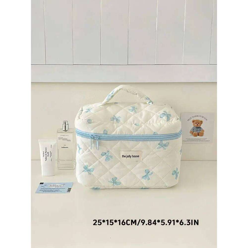 1PC Autumn and Winter New large-capacity bow makeup bag XJ260310