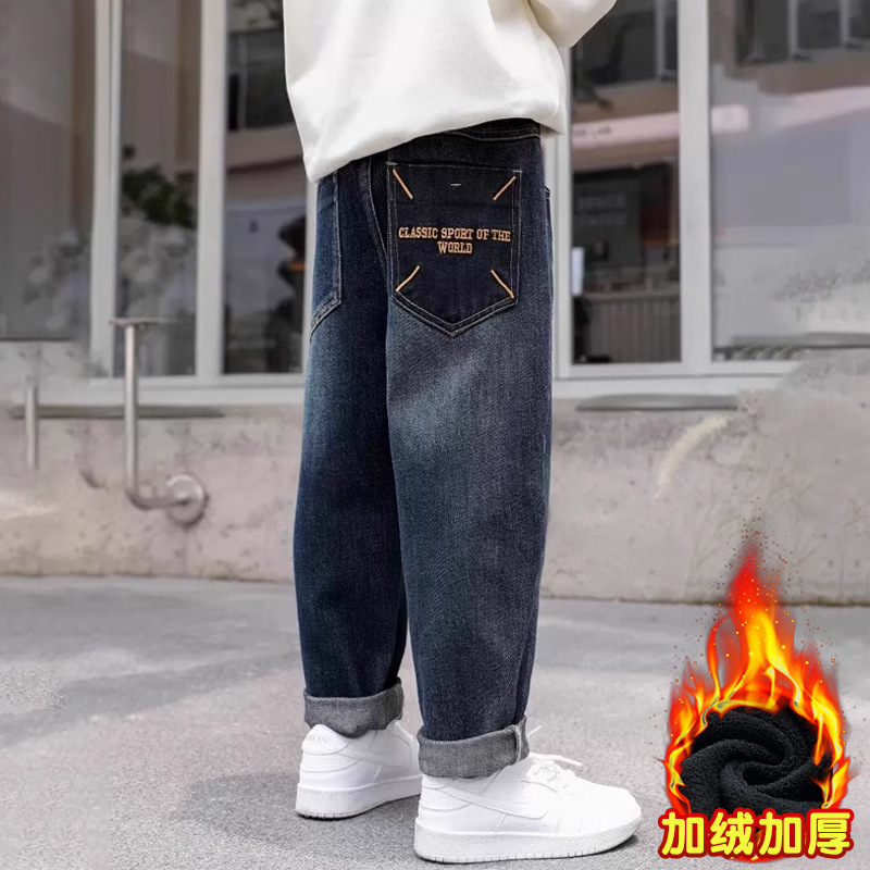 Childrens clothing boys pants spring and autumn style loose long pants for older children stylish casual pants for older boys junior high school boys 