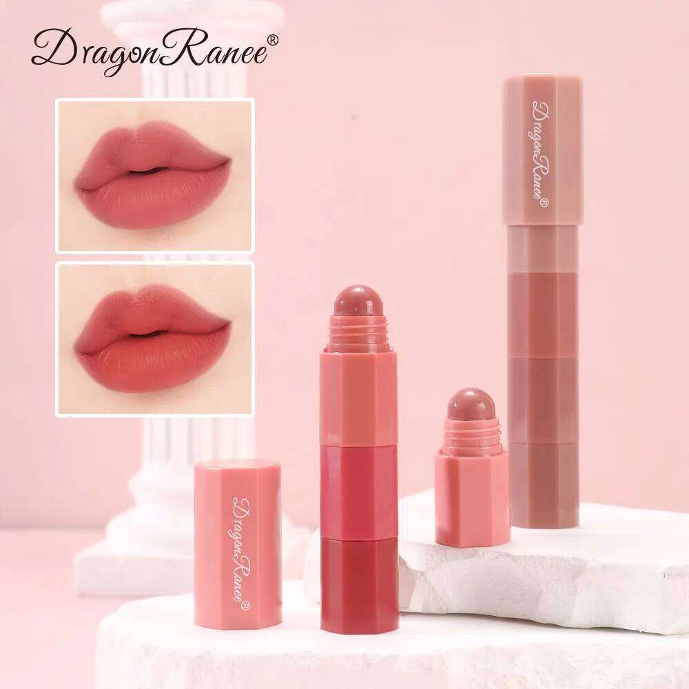 Set of 4Pcs Crayon Matte Velvet Four Lipstick Pens Mousse Nude Color Portable Mini Lipsticks 4 in 1 Lip Stick Makeup Z260310