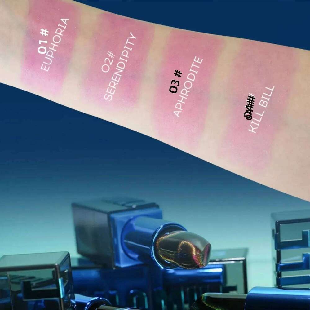 Color Changing Lipstick Set 4PCS Warm Tones Cat Eye Glitter Diamond Shine Moisturizing Non Stick Lip Makeup Kit Waterproof Z260310