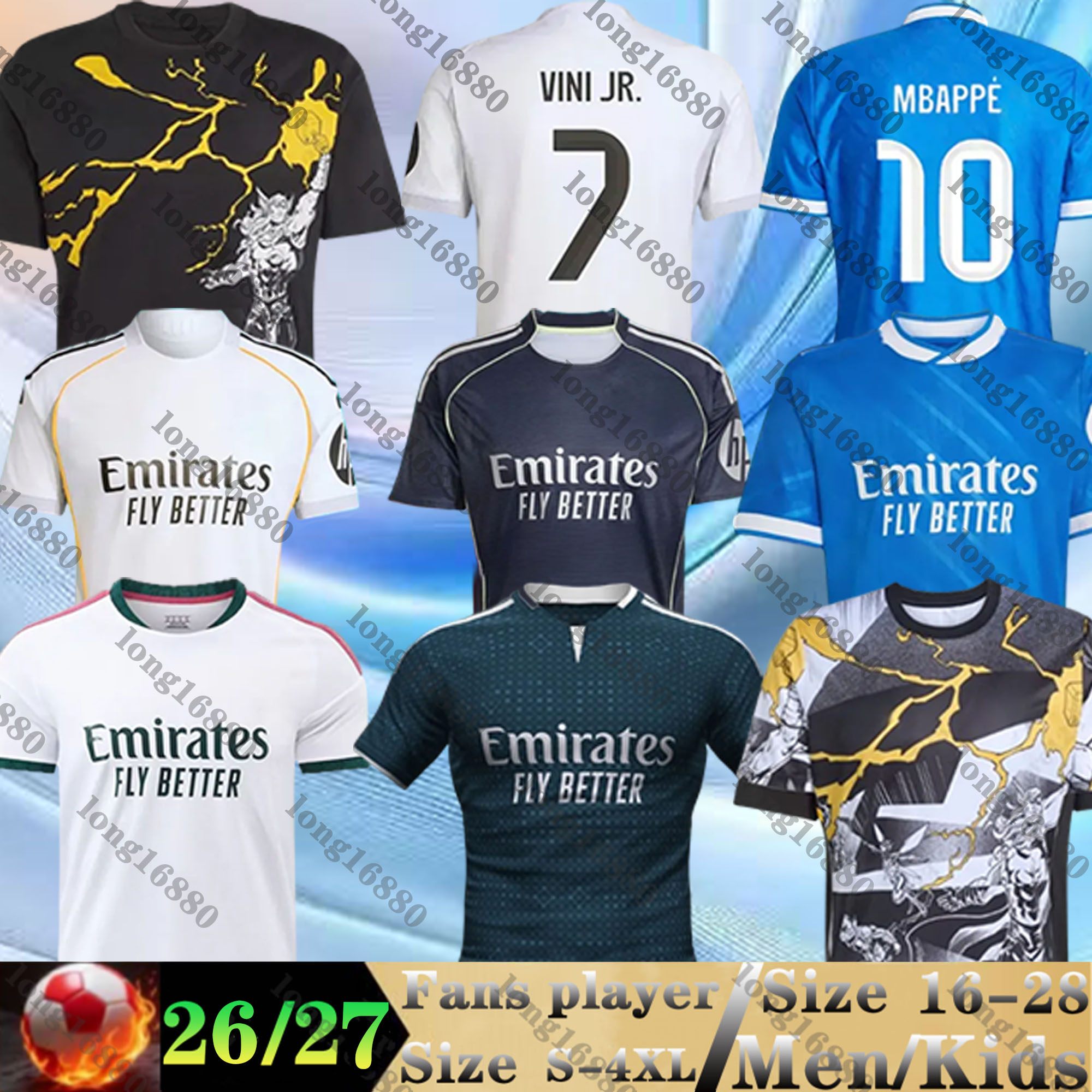 25 26 27 Reals Madrid soccer jerseys MBAPPE BELLINGHAM VINI JR TRENT RODRYGO 2026 2027 football shirts valverde CAMAVINGA Camisetas fans men kids kits ENDRICK MODRIC