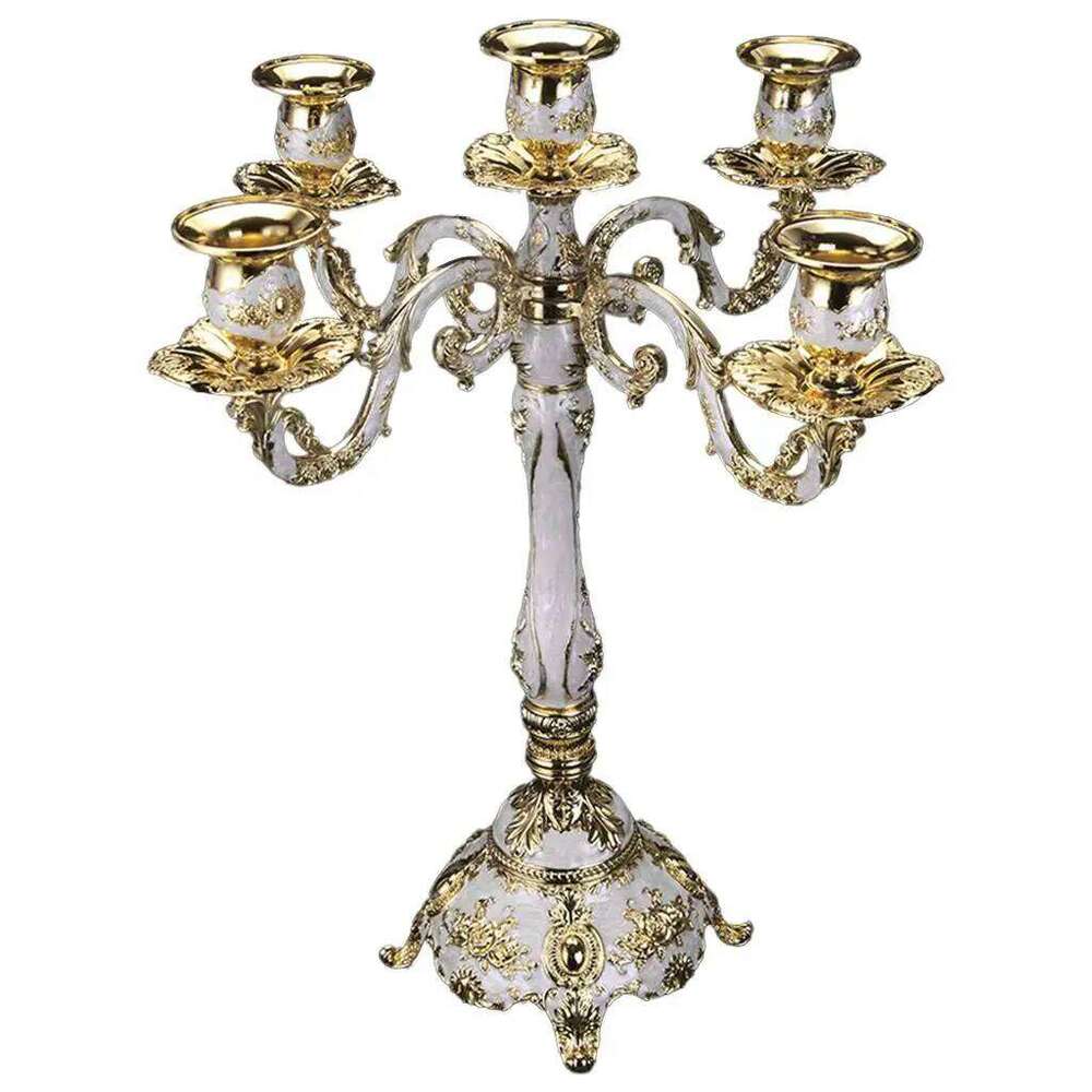 Candlestick 3/5 Head Wedding Pillar Candle Holder Romantic Candelabra H260310