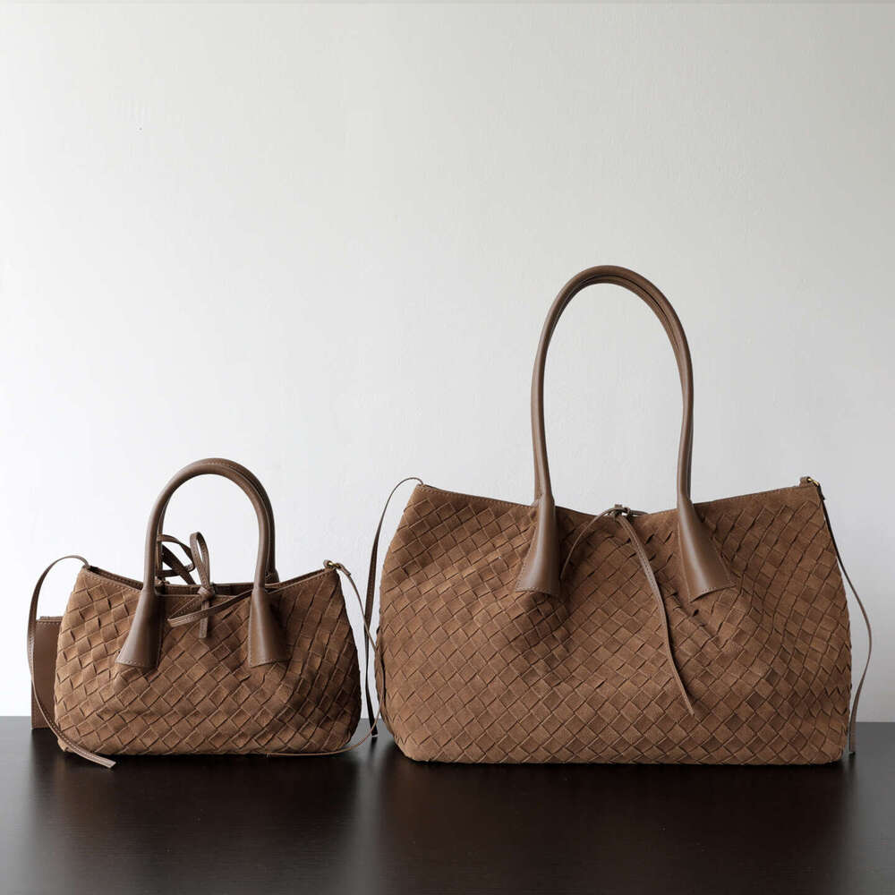 Luxury Shoulder Bags Totes Hobo Niche Light Autumn Winter Handwoven Suede Leather Handbag Large Capacity Commuter Tote Bag SENYY