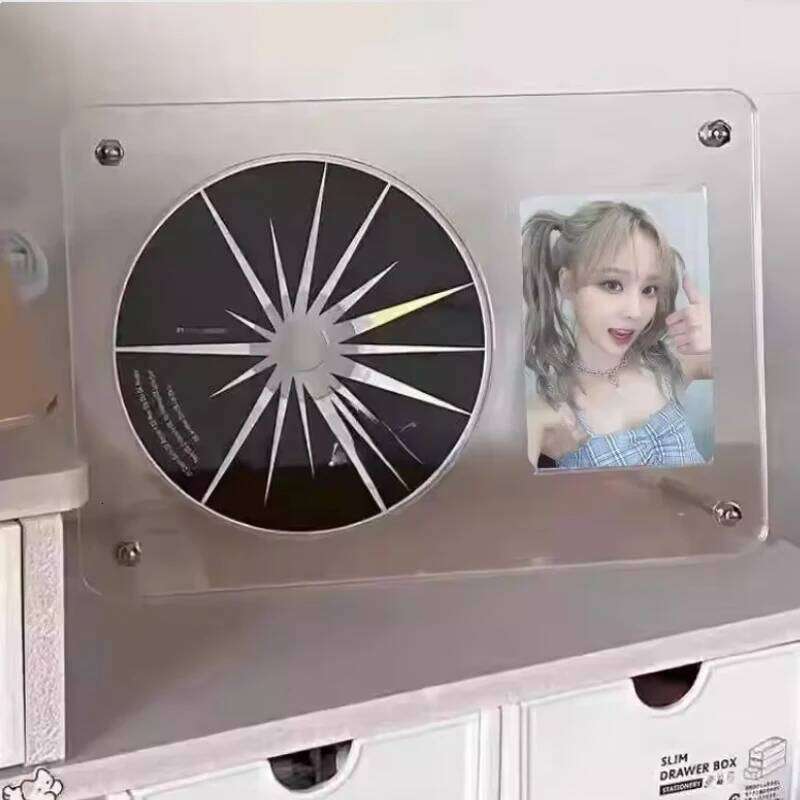 Transparent Idol Frame Acrylic Display Stand Photo Protective Album Picture Poster Holder CD Storage Case H260310 - view 3