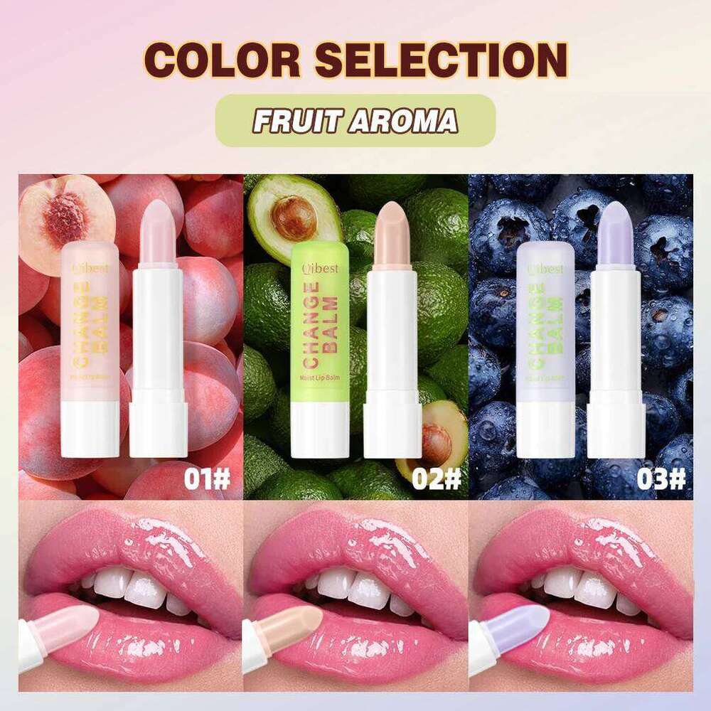 QIBEST 3 PCS Color Changing Balm Sets Tinted Lipstick Moisturizing Lasting Stain Nourishing Repair Lip Care Cosmetics Z260310