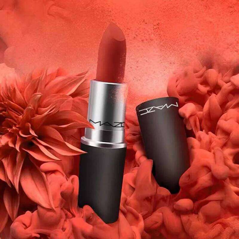 Bullet nose fog face matt moisturizing retro mouth red lipstick not easy to fade while holding makeup Z260310