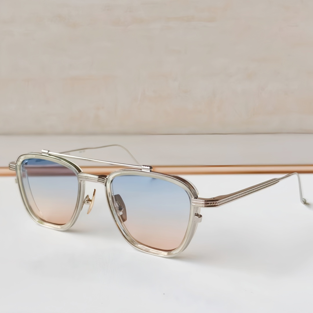 Vintage 1992 Punk-Inspired Titanium & Acetate Sunglasses for Men and Women - Retro Design with UV Protection