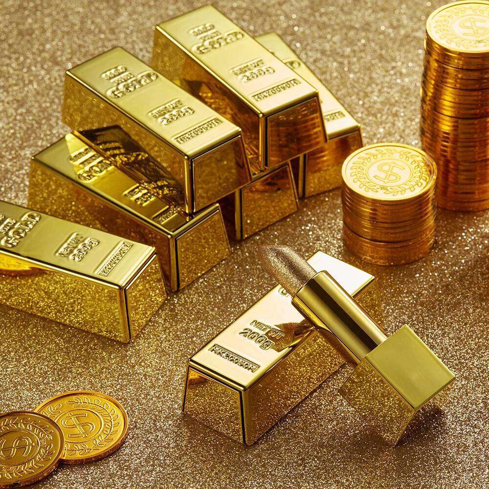 Glitter Lips Makeup Velvet Matte Gold Lipstick Waterproof Long Lasting Sexy Vampire Nude Lipsticks Lipgloss Cosmetics Z260310