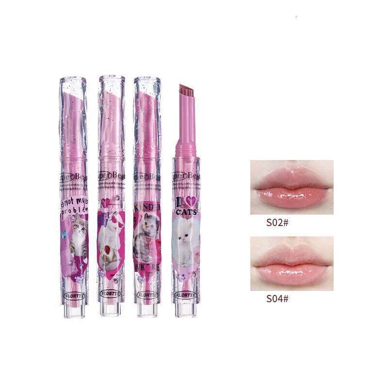 FLORTTE Korean Lipstick Vegan Hydrating Balm Long Lasting Tint Makeup Lip Plumper Gloss Z260310