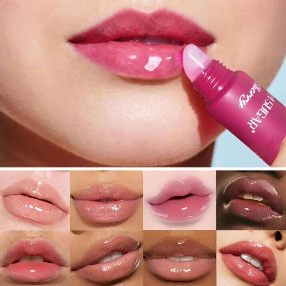 1PCS SAM SUGAR Lip Gloss Tube Hydrating Liquid Lipstick High Pigment Mirror Shine Long Lasting Moisture Lightweight Z260310