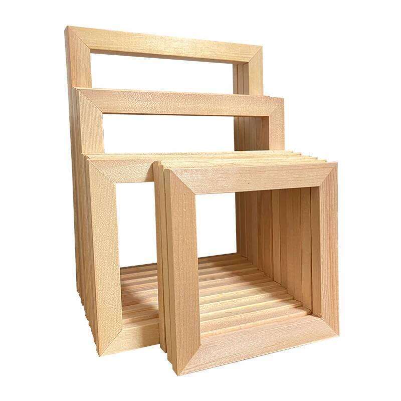 3pcs Wooden Photo Oil Diamond Painting Frames Canvas Wood Wall Frame Home Decor H260310 - view 3