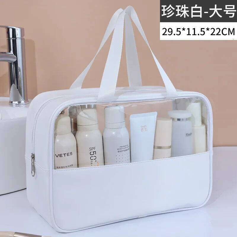 Portable Travel cosmetic bag Women Transparent Makeup Bag Large-Capacity Bath Wash Bags Multifunction Waterproof Storage Case XJ260310