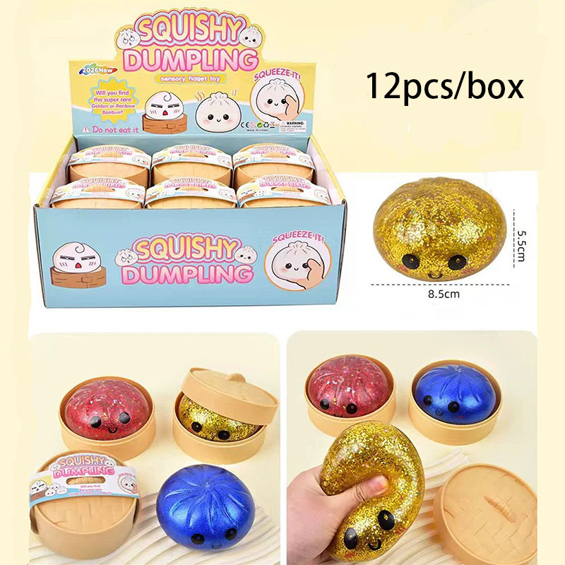 Squishy Toy with steamer Box Stress reducing rebound toy Stress Relief Sensory Ball Decompression Toy For Adults