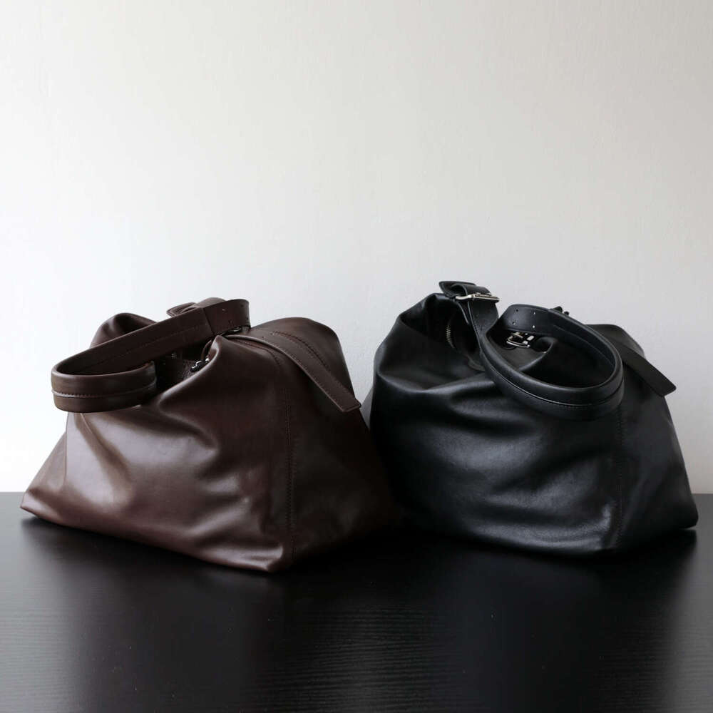 Luxury Shoulder Bags Totes Hobo Niche Light Vegetable Tanned Leather Unisex Minimalist Style Large Capacity Vintage Versatile Lazy Crossbody Bag SENYY