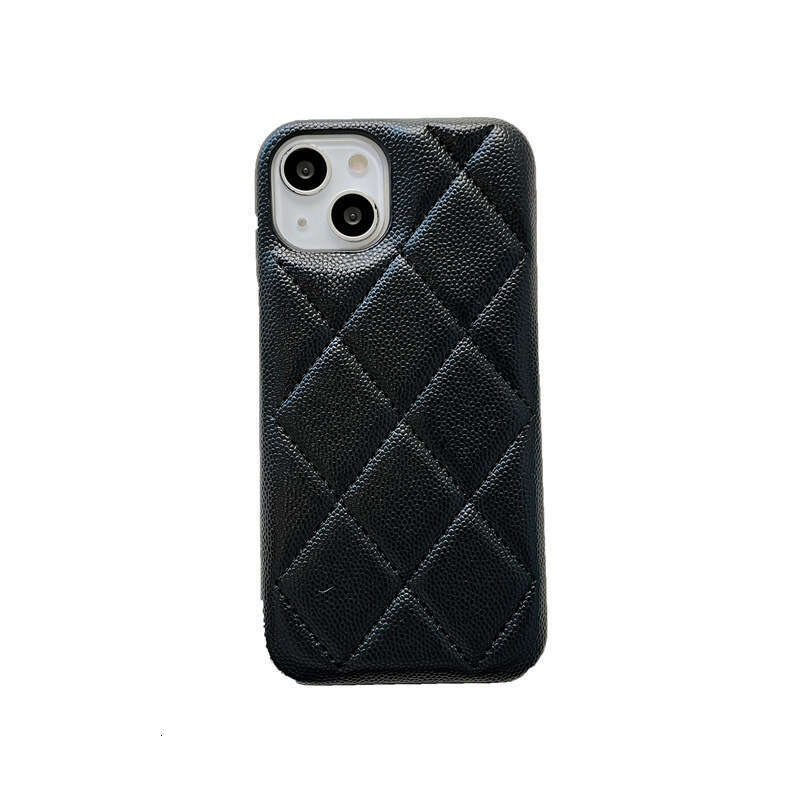 iPhone Pro Max Chanel Style Quilted Luxury Apple 15 Caviar 13 Leather 12 Goddess Phone Case
