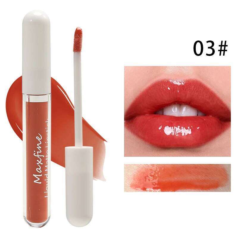 Shui Guang Mirror Glaze Lipstick Lasts without Fading or Staining Glass Bare Color Department Affordable Student Z260310