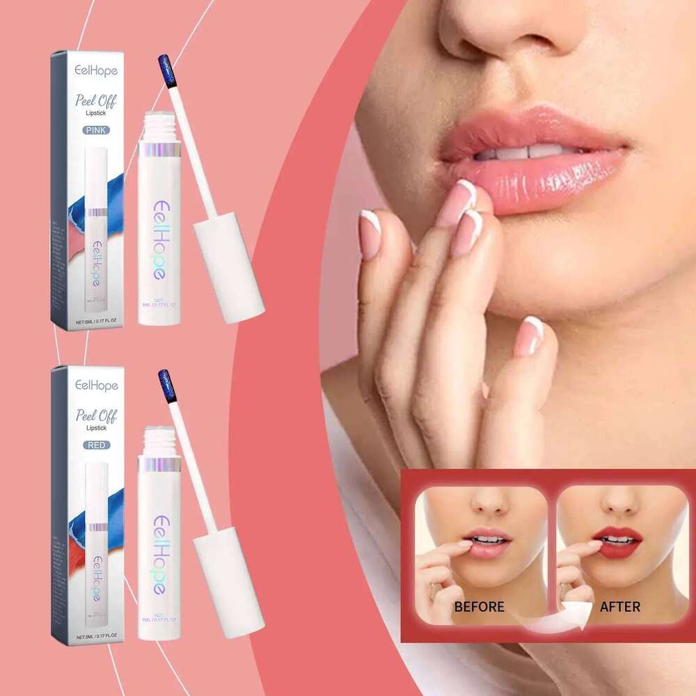 Peel Off Lipstick Long-lasting Moisturizing Non Stick Cup Portable Care Gloss Waterproof Red Pink Lip Makeup Cosmetics Z260310