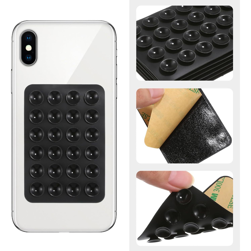 Silicone Suction Pad Back Sticker Suction Cup Phone Holder Silicone Cup Mat Smartphone Wall Stand Fixed for Glass Ceramic Tiles Phone Suction Cup