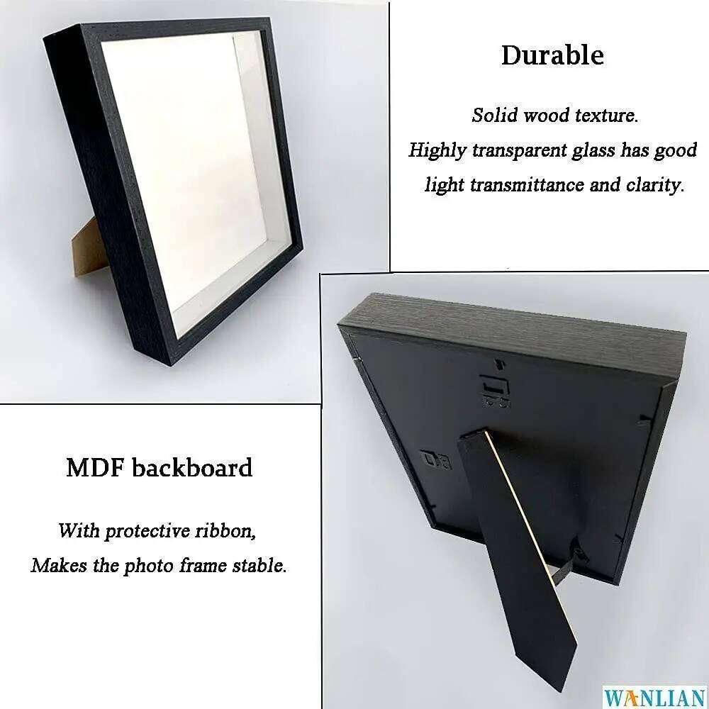 Shadow Box Frames Bouquet Display Flower Case Depth 3cm Wooden Photo Frame For Displaying Three-Dimensional Gift H260310 - view 7