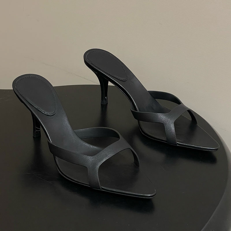 Designers New Summer Sandals 2026 Fashion High Heeled Pointed Shoes Womens Leather Open Toe Sandals Leather Foot Pads Sizes 35 41