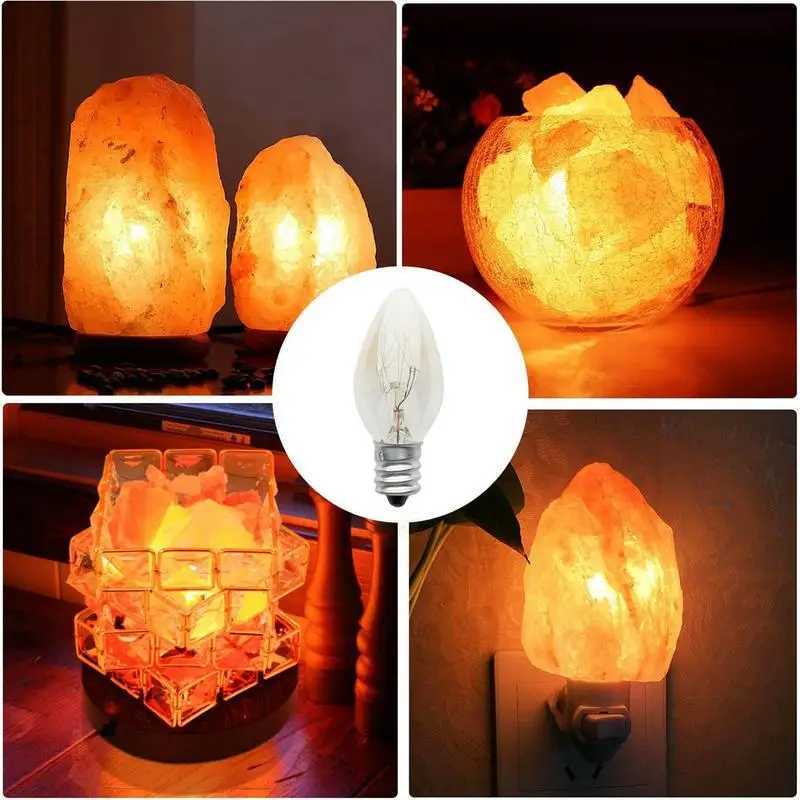 E12 Light Bulb 220V 10W Transparent Warm Color C7 Incandescent Tungsten Night Lamp Bulb Edison Retro Candle Light Blubs H260310