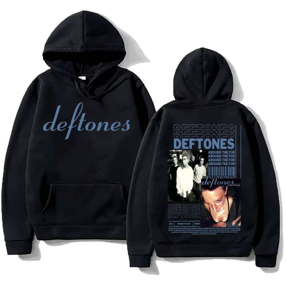 Deftones Around Album Print Clothes Male Classic Pullover Harajuku Gothic Aesthetic Hoody Men Women Hoodie Y2K Sweatshirt S26
