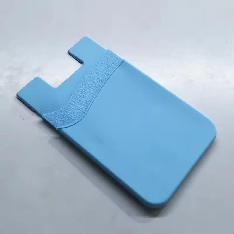 Silicone Phone Back Card Holder Glued to Mobile Phone Self-adhesive Mini Wallet Card Holder Credit Pocket