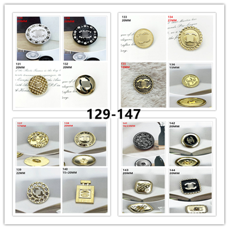 4 pieces/bag Premium Quality Jacket/Suit Buttons Set with Elegant Design Available Sizes from 10mm to 25mm 129-147