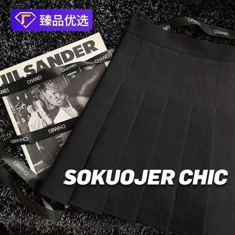 New Vintage Dark Grey Mini Women Ruffles Pleated Sexy Shorts Skirts Female Fashion 2024 Streetwear Mujer Faldas XJ260309