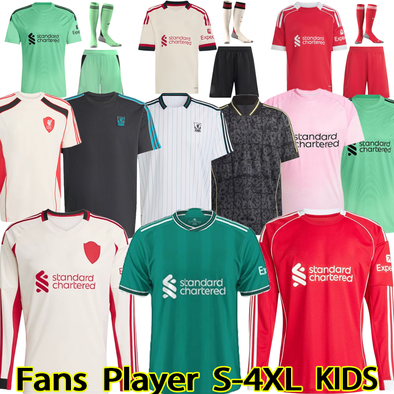 25 26 27 soccer jerseys MAC ALLISTER R-ARNOL WIRTZ EKITIKE GAKPO DARWIN SZOBOSZLAI jersey fans player football shirt Mens Kids Kit sock Full sets 3XL 4 XL