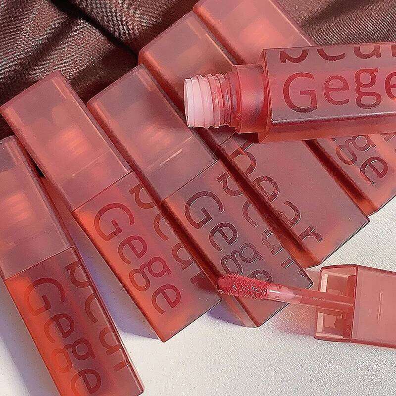 Gege Bear Velvet Lip Glaze Soft Mist Matte Long-Lasting Non-Fading Lipstick for Autumn And Winter Z260310