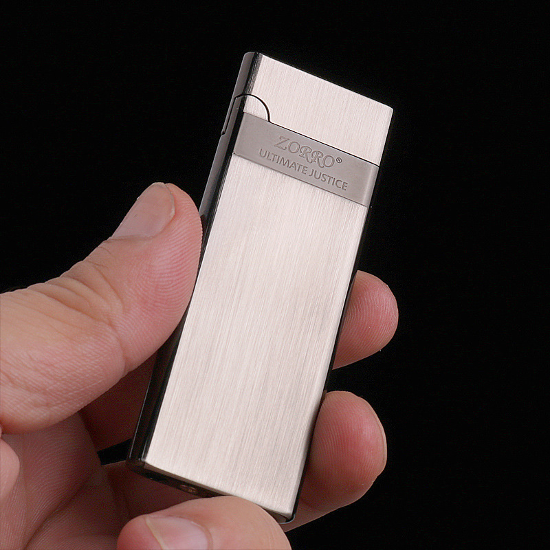Zorro Z636 Pure Copper Ultra-Thin Direct Ignition Men's Original Flint Compact Mini Windproof Lighter