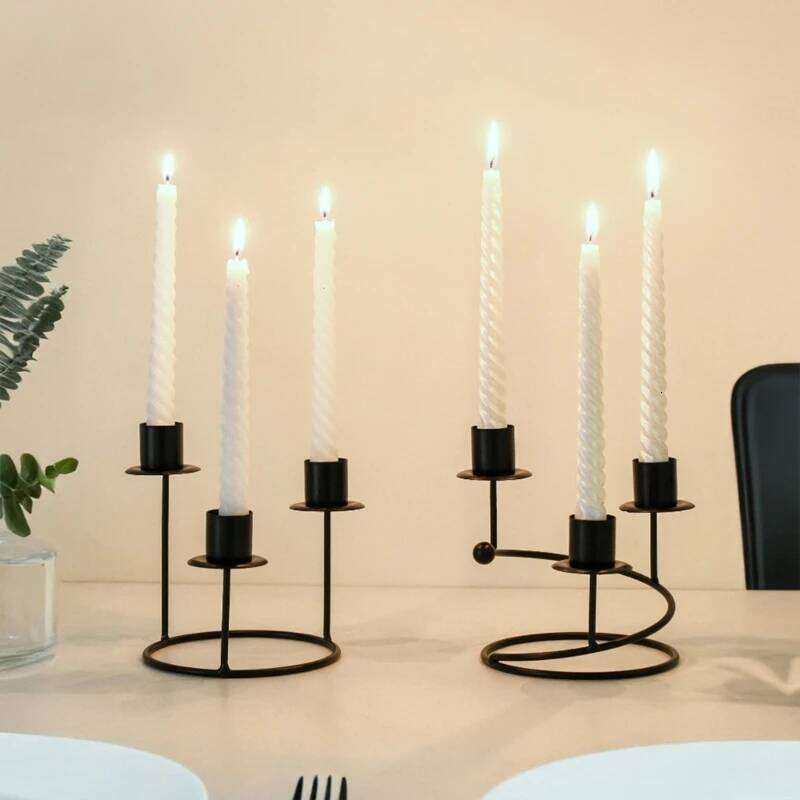 Nordic Metal Wedding Home Decorations Candlestick Holder H260310