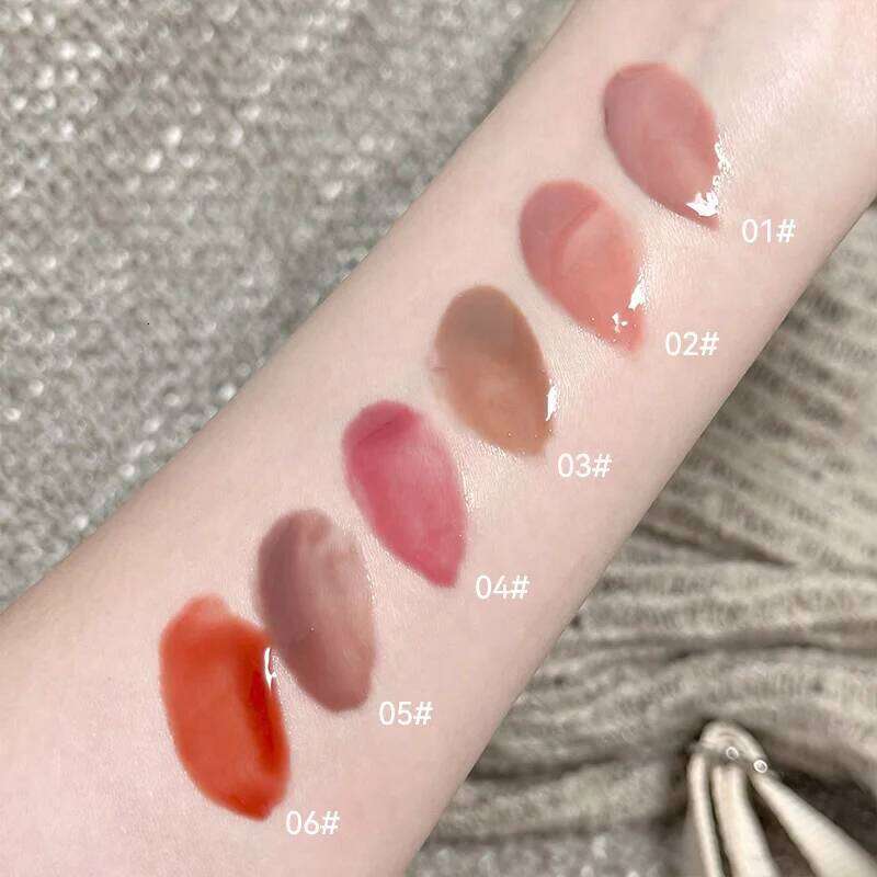 SHAQINUO Icy Glow Lip Gloss - One-Stroke Hydration, Whitening for Olive Skin, Cool Beauty Look, Smooth & Fine Texture Z260310