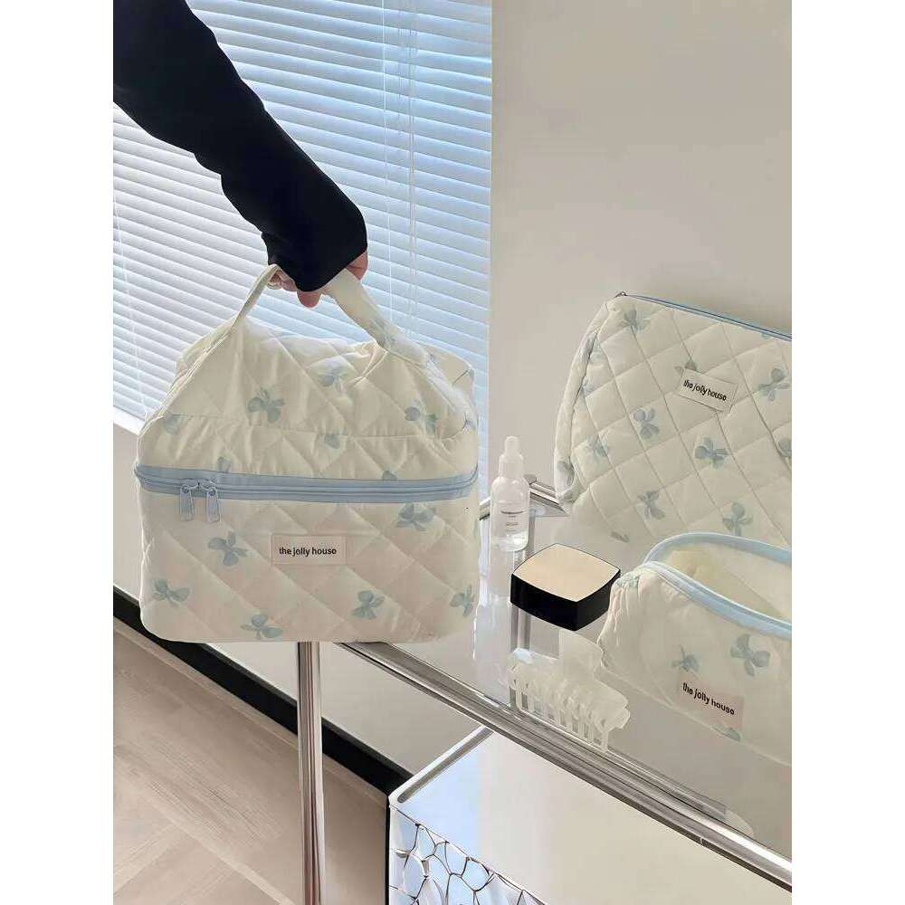 1PC Autumn and Winter New large-capacity bow makeup bag XJ260310