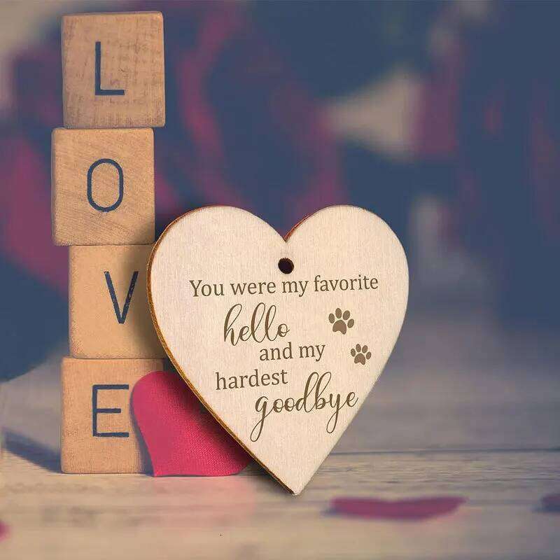 Wooden Postcard Solid Wood Rotatable Desktop Ornament Pet Commemorative Photo Frame H260310 - view 6