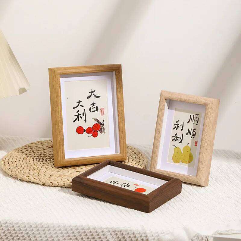 Depth 3cm Wooden Picture Nordic DIY Wood Frame Photo Displaying Home Decor H260310 - view 3