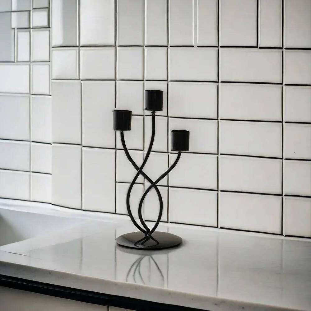 Metal Style Candle Holders Simple Golden Wedding Decoration Bar Party Living Room Home Decor Candlestick H260310