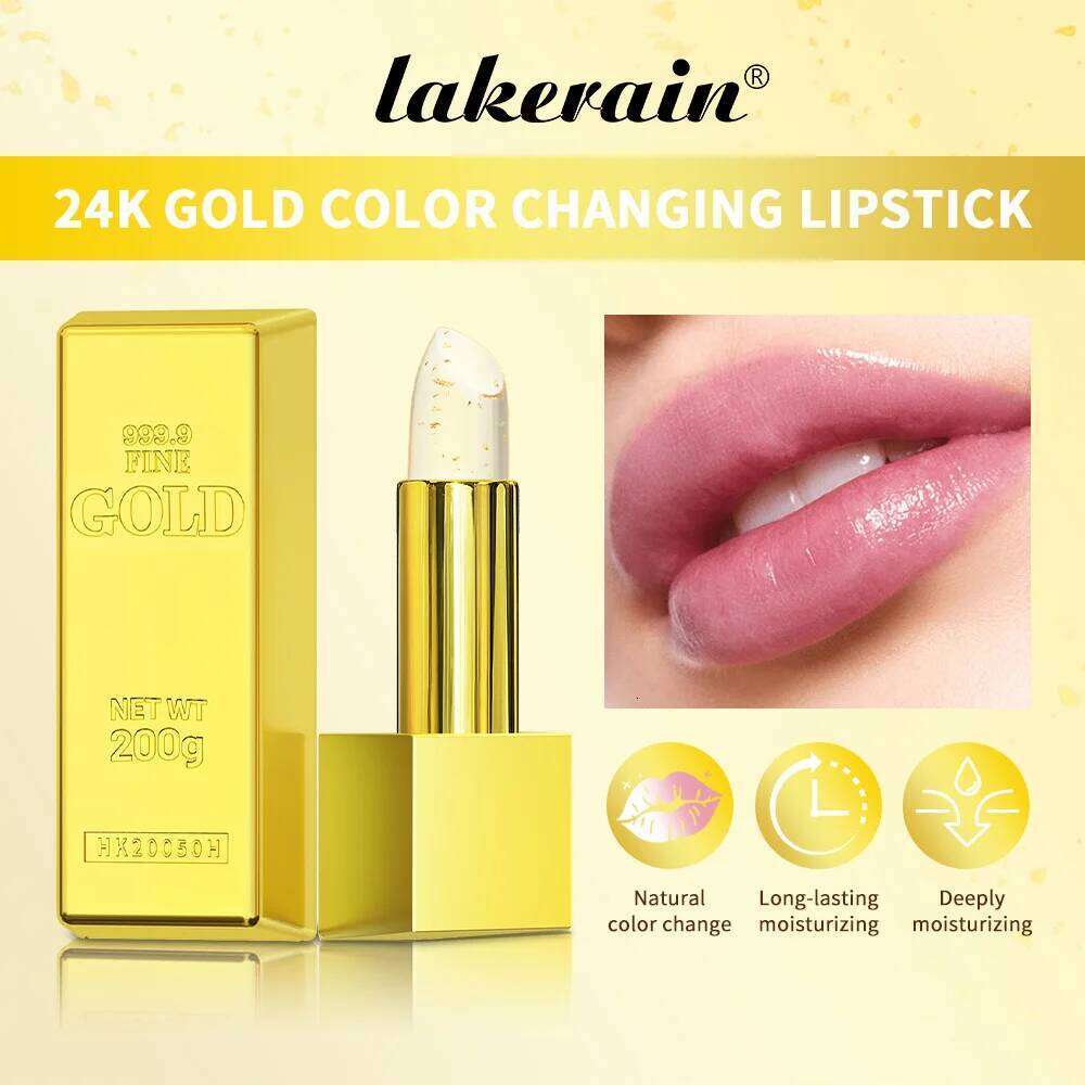 Lakerain Color Changing Lipstick Long Lasting Moisturizing Nourishing Lips Plumper Waterproof Makeup Lip Care Cosmetics Z260310