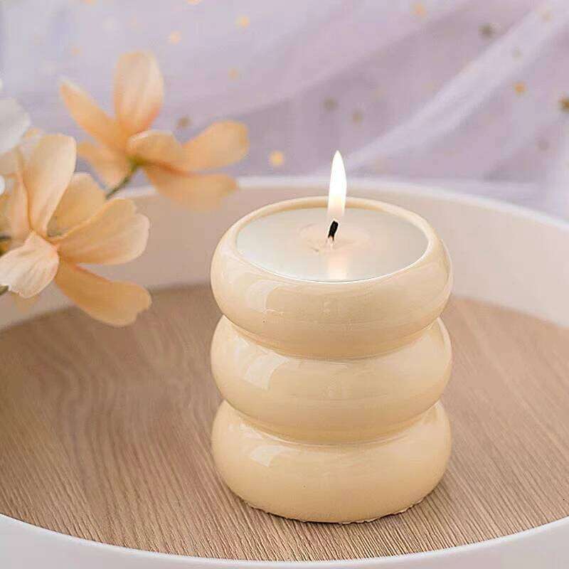 Nordic Ceramic Candlestick White Holders Candle Holder Wedding Table Living Room Home Ornament Decoration H260310
