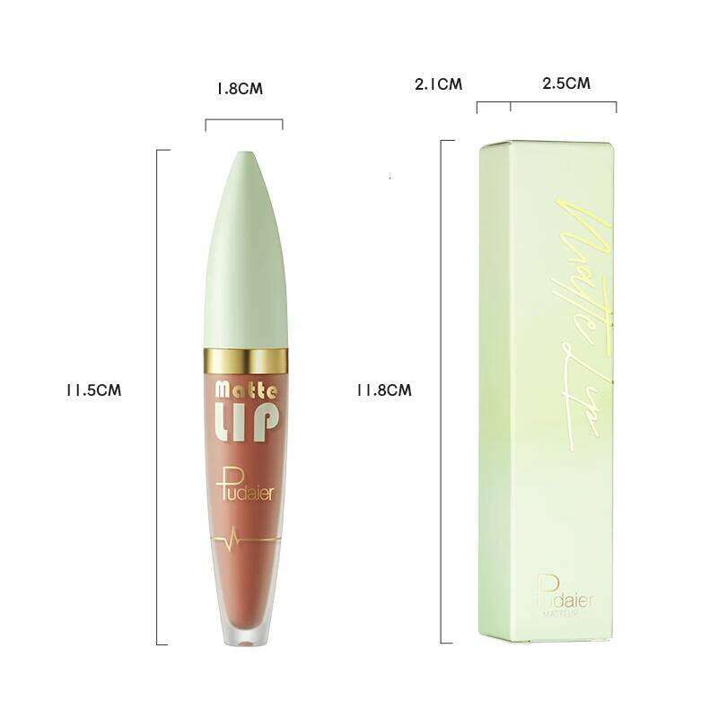 1pc Matte Velvet Lip Gloss - Waterproof Non-Removal Non-Sticky Lipstick, multiple colors, Highly Saturated, Perfect Gift Choice Z260310