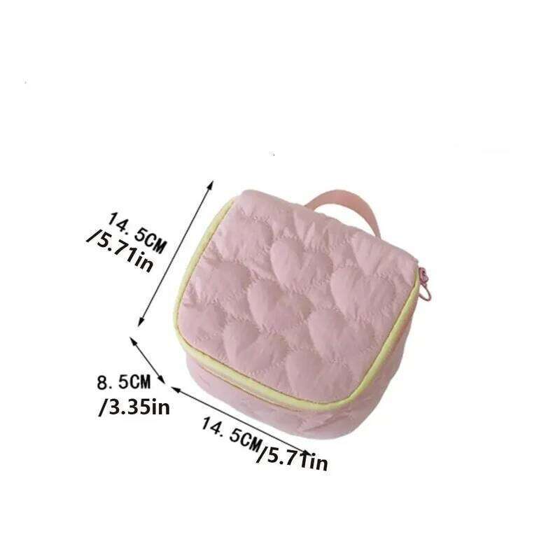 Korean Version Cute Love Makeup Large Capacity Portable Travel Handbag Wash Bag XJ260310