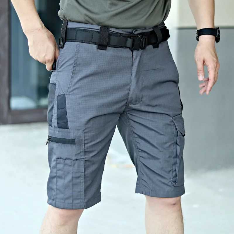 Camouflage Shorts Mens Summer Quick Drying Multiple Pockets Military Pants Outdoor Hiking Fishing Thin Shorts Male Jogger N260310